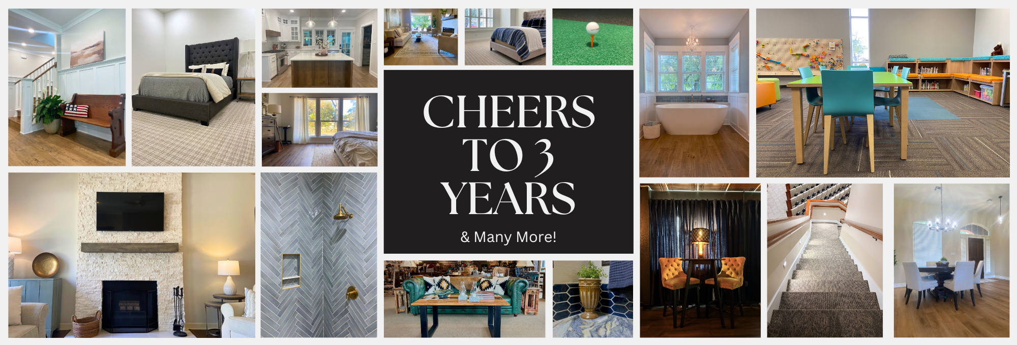 collage of photos of different flooring and tile projects