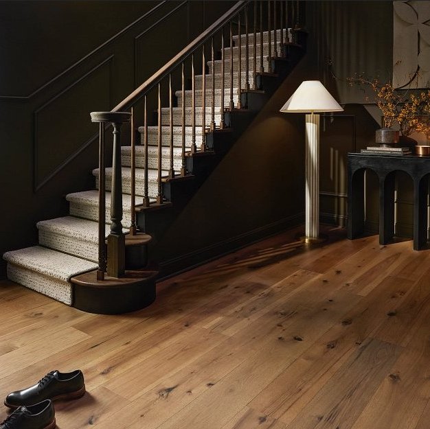 Cozy autumn hardwood