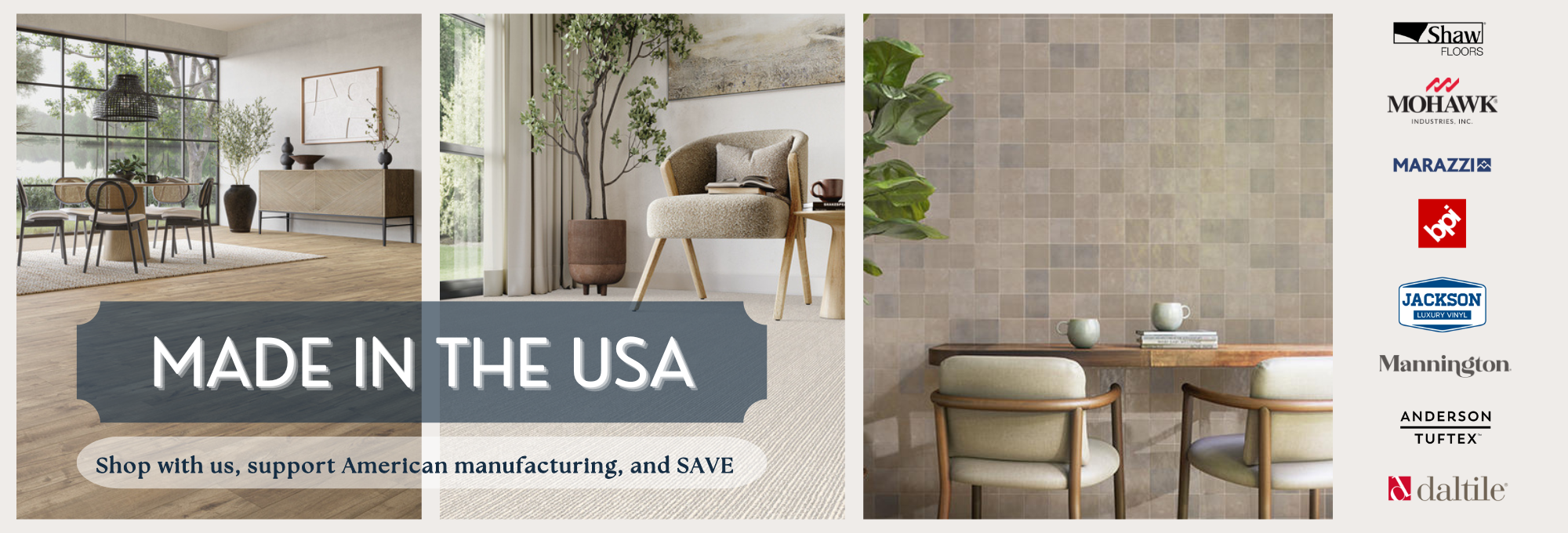 Flooring made in the USA, American manufacturing